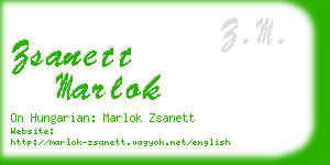 zsanett marlok business card